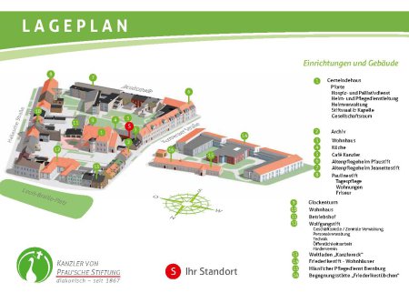 Lageplan Kanzler von Pfau' sche Stiftung