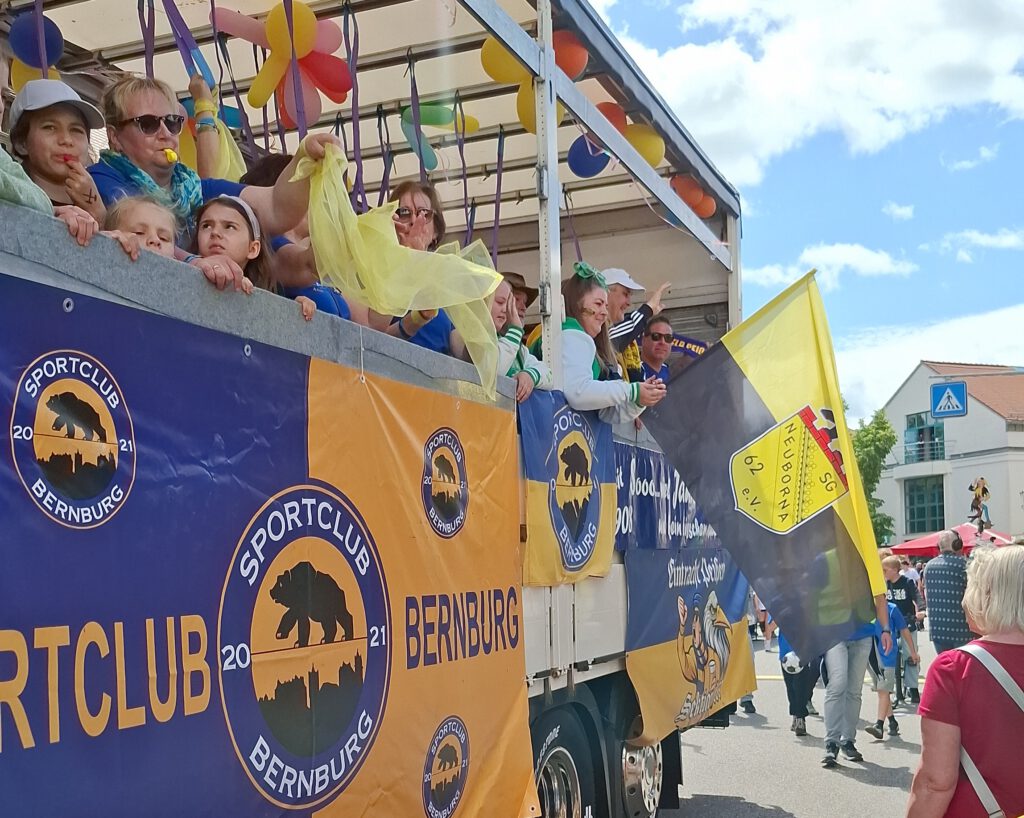 Umzugswagen zum Sachsen-Anhalt-Tag 2026 in Bernburg.