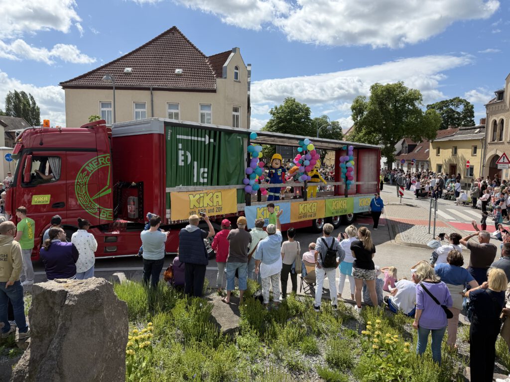Umzugswagen zum Sachsen-Anhalt-Tag 2026 in Bernburg.